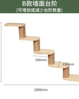 Cat climbing frame wall-mounted solid wood wall-mounted cat nest cat tree integrated cat climber space capsule non-occupied Wall-mounted cat climbing column