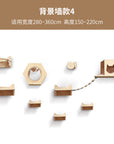 Cat climbing frame wall-mounted solid wood wall-mounted cat nest cat tree integrated cat climber space capsule non-occupied Wall-mounted cat climbing column