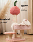 Cat climbing frame cat climber cat nest cat tree integrated cat teaser toy small cat supplies cat tower scratching pole four seasons joint Yan