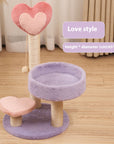 Cat climbing frame cat climber cat nest cat tree integrated cat teaser toy small cat supplies cat tower scratching pole four seasons joint Yan