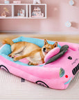 Classic Convertible Race Car Bolster Pet Bed - Fast&Fur