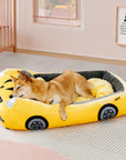 Classic Convertible Race Car Bolster Pet Bed - Fast&Fur