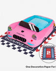 Classic Convertible Race Car Bolster Pet Bed - Fast&Fur