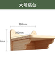 Cat climbing frame wall-mounted solid wood wall-mounted cat nest cat tree integrated cat climber space capsule non-occupied Wall-mounted cat climbing column
