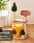 Cat climbing frame cat climber cat nest cat tree integrated cat teaser toy small cat supplies cat tower scratching pole four seasons joint Yan