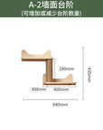 Cat climbing frame wall-mounted solid wood wall-mounted cat nest cat tree integrated cat climber space capsule non-occupied Wall-mounted cat climbing column