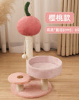 Cat climbing frame cat climber cat nest cat tree integrated cat teaser toy small cat supplies cat tower scratching pole four seasons joint Yan