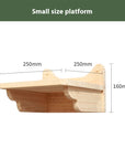 Cat climbing frame wall-mounted solid wood wall-mounted cat nest cat tree integrated cat climber space capsule non-occupied Wall-mounted cat climbing column