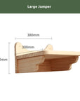 Cat climbing frame wall-mounted solid wood wall-mounted cat nest cat tree integrated cat climber space capsule non-occupied Wall-mounted cat climbing column