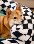 Classic Argyle Washable Bolster Donut Dog Bed - Cozy Haven