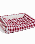 Classic Plaid Ergonomic Calming Dog Bed - Expandable&Washable