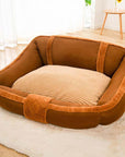 Vintage Large Cozy Calming Sofa Dog Bed - Pawhearth