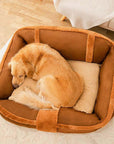 Vintage Large Cozy Calming Sofa Dog Bed - Pawhearth