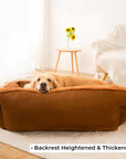 Vintage Large Cozy Calming Sofa Dog Bed - Pawhearth