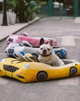 Classic Convertible Race Car Bolster Pet Bed - Fast&Fur