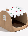 Festive Snow House Orthopedic Dog Bed - Christmas Warmth