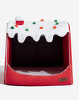 Festive Snow House Orthopedic Dog Bed - Christmas Warmth