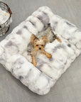 Fluffy Plush Thickened Cozy Pet Calming Bed Dog Cat Sofa Bed