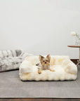 Fluffy Plush Thickened Cozy Pet Calming Bed Dog Cat Sofa Bed