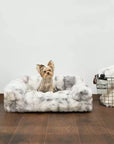 Fluffy Plush Thickened Cozy Pet Calming Bed Dog Cat Sofa Bed