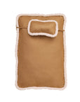 Luxurious Retro Faux Leather Deep Sleep Dog Bed with Pillow - Pawhearth