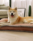 Luxurious Retro Faux Leather Deep Sleep Dog Bed with Pillow - Pawhearth