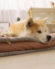 Luxurious Retro Faux Leather Deep Sleep Dog Bed with Pillow - Pawhearth