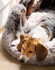 Large Round Dog Bed - Fuzzy Paw