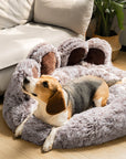 Large Round Dog Bed - Fuzzy Paw