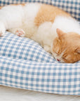 Fashion Ruffle Plaid Detachable Warm Dog & Cat Bed