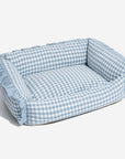 Fashion Ruffle Plaid Detachable Warm Dog & Cat Bed