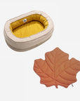 Leaf Shape Dog Blanket With Donut Dog Bed Luxury Dog Gifts