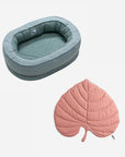 Leaf Shape Dog Blanket With Donut Dog Bed Luxury Dog Gifts