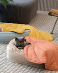 Leaf Shape Dog Blanket With Donut Dog Bed Luxury Dog Gifts