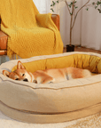 Leaf Shape Dog Blanket With Donut Dog Bed Luxury Dog Gifts