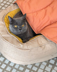 Leaf Shape Dog Blanket With Donut Dog Bed Luxury Dog Gifts
