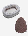 Leaf Shape Dog Blanket With Donut Dog Bed Luxury Dog Gifts