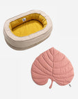 Leaf Shape Dog Blanket With Donut Dog Bed Luxury Dog Gifts