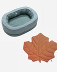 Leaf Shape Dog Blanket With Donut Dog Bed Luxury Dog Gifts