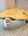 Leaf Shape Dog Blanket With Donut Dog Bed Luxury Dog Gifts