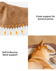 Modern Style Faux Lambswool Cozy Orthopedic Dog Sofa Bed