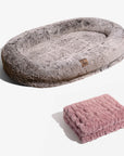 Luxury Super Large Human Dog Bed With Super Soft Pet Throw Blanket
