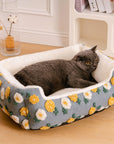 Ultra Cozy Handmade Woolen Tufting Dog & Cat Bed