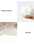 Warming Fluffy Bone Cloud Shape Calming Dog Bed