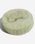 Warming Fluffy Bone Cloud Shape Calming Dog Bed