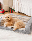 Modern Style Faux Lambswool Cozy Orthopedic Dog Sofa Bed