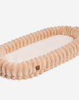 Plush Fluffy Large Orthopedic Human-Dog Bolster Bed