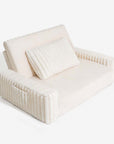 Plush Fluffy Large Orthopedic Human-Dog Bolster Bed