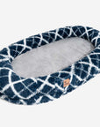 Plush Fluffy Large Orthopedic Human-Dog Bolster Bed