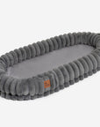 Plush Fluffy Large Orthopedic Human-Dog Bolster Bed